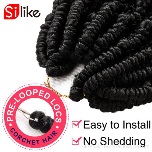Newest12 inch 30cm Pre Twisted Passion Twist Synthetic Twists Crochet Hair Long Ombre Braids Crotchet Braid Fluffy Braiding hair